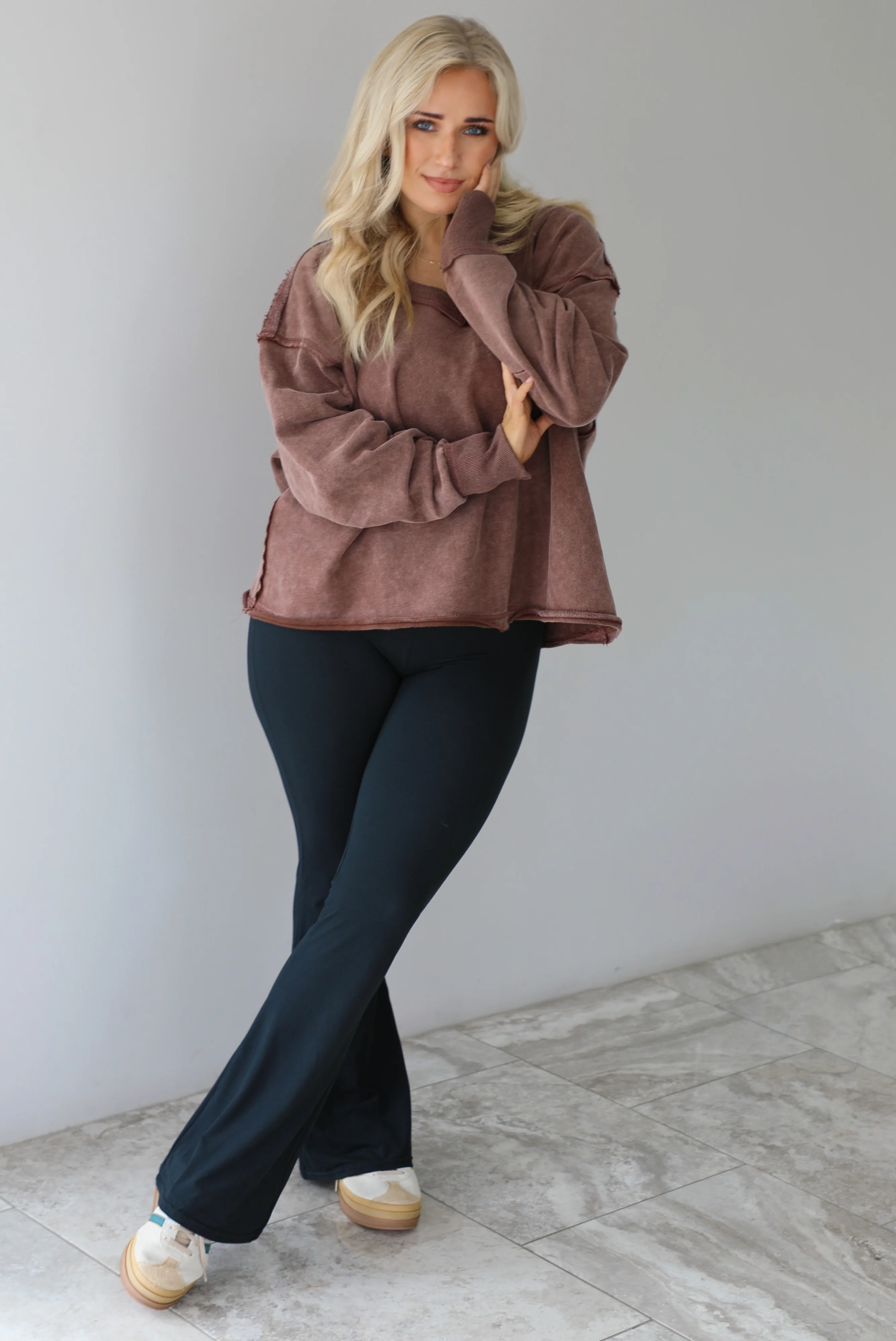 Just For You Sweater: Mauve - Image 4