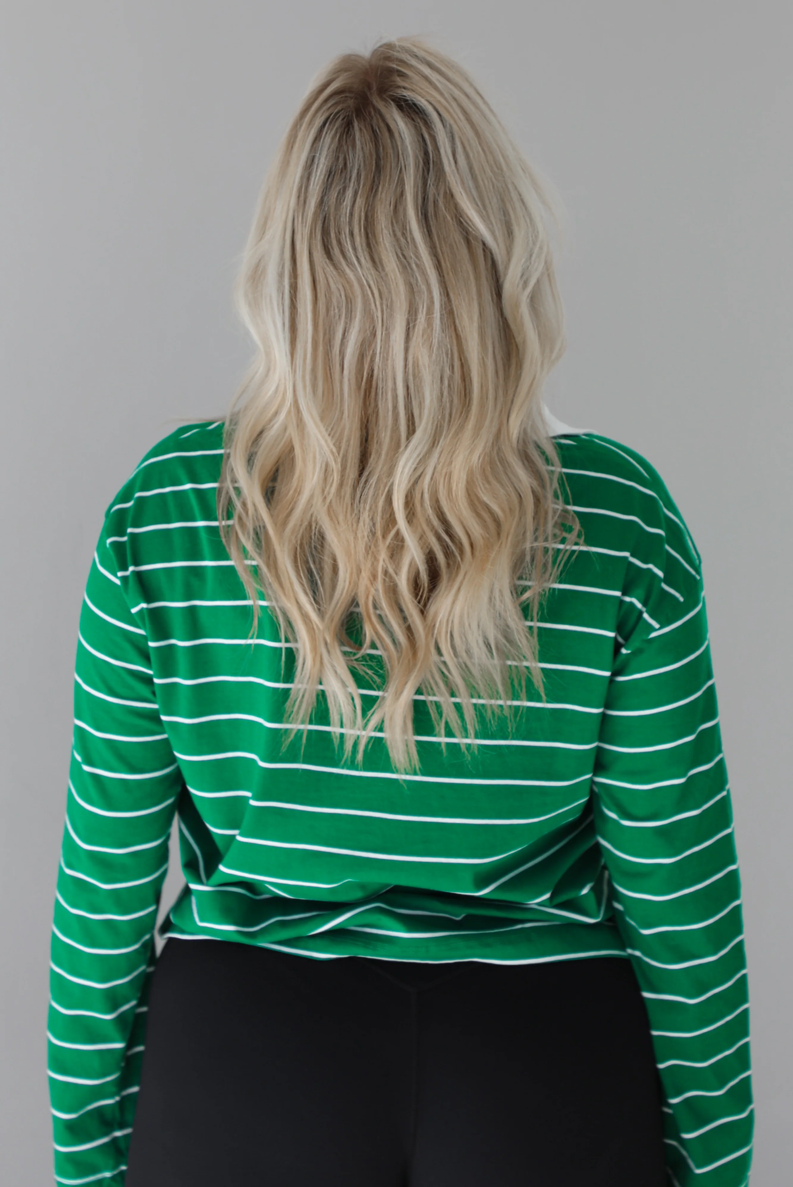 Just The Thing Top: Green/White - Image 3
